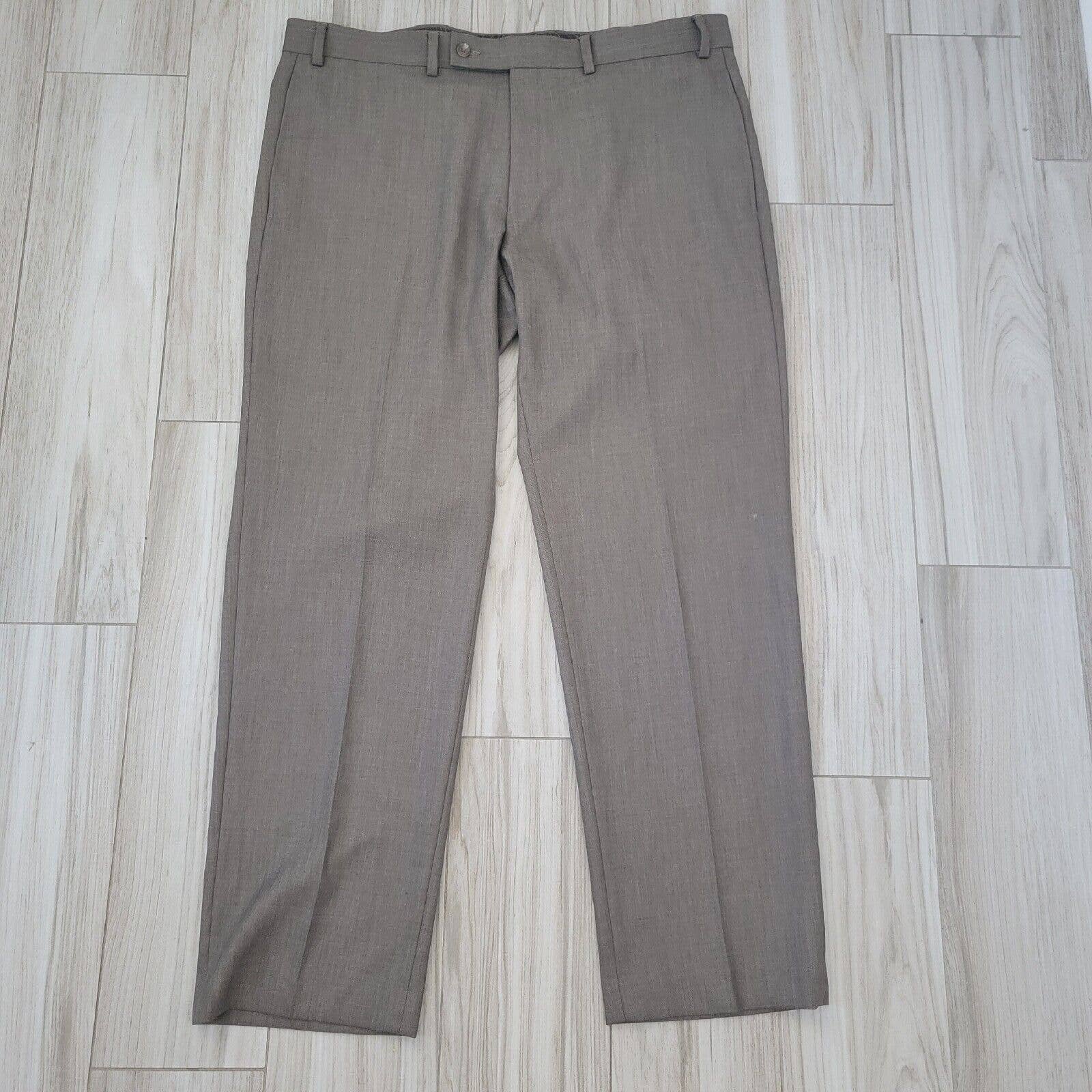 Lauren Ralph Lauren Men’s Size 38x 30 Brown Black Plaid Flat Front Pants